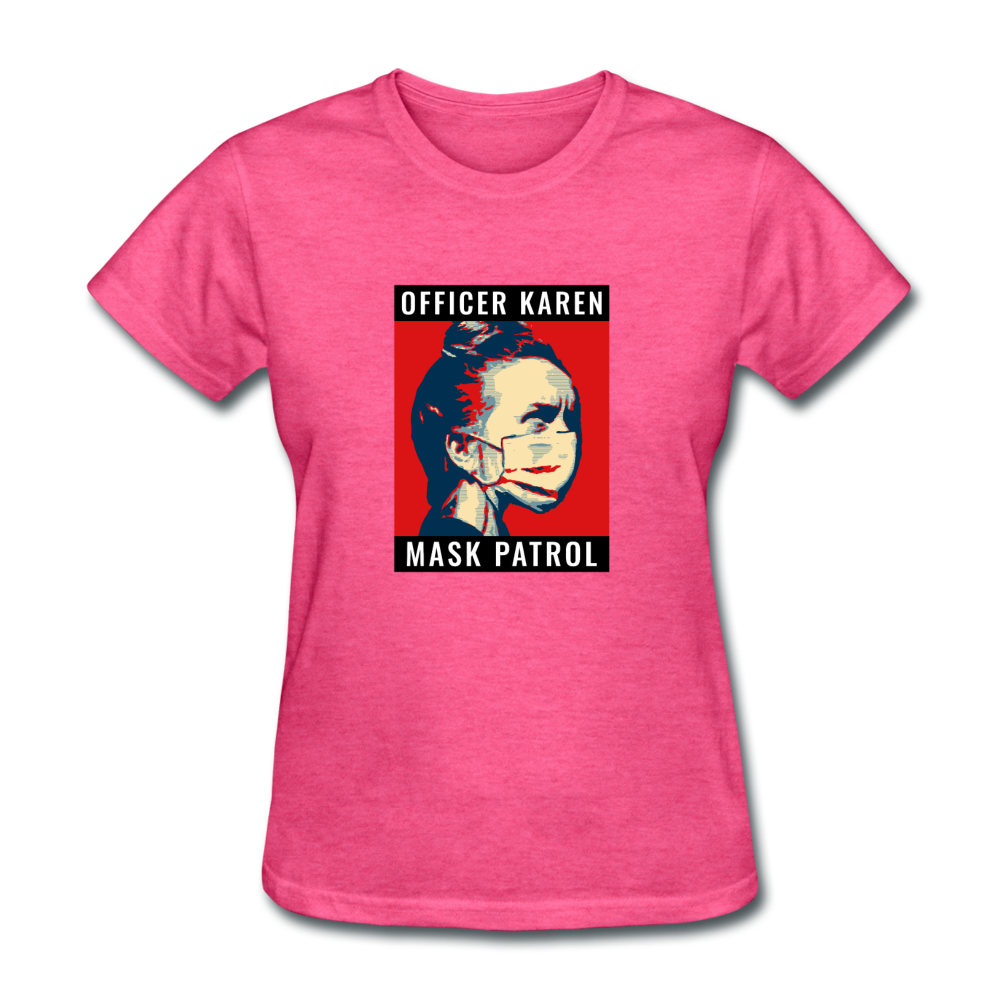 Women's Mask Patrol T-Shirt - heather pink