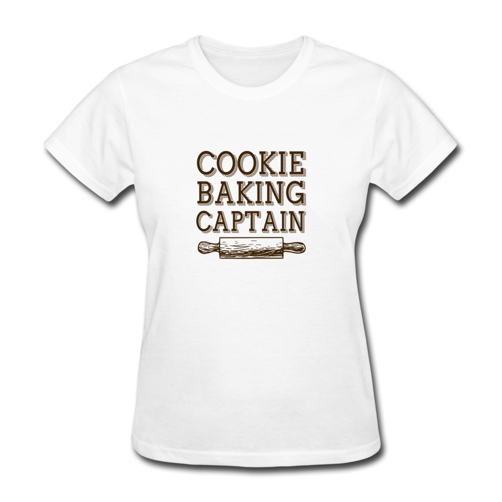 Women's Cookie Baking T-Shirt - white