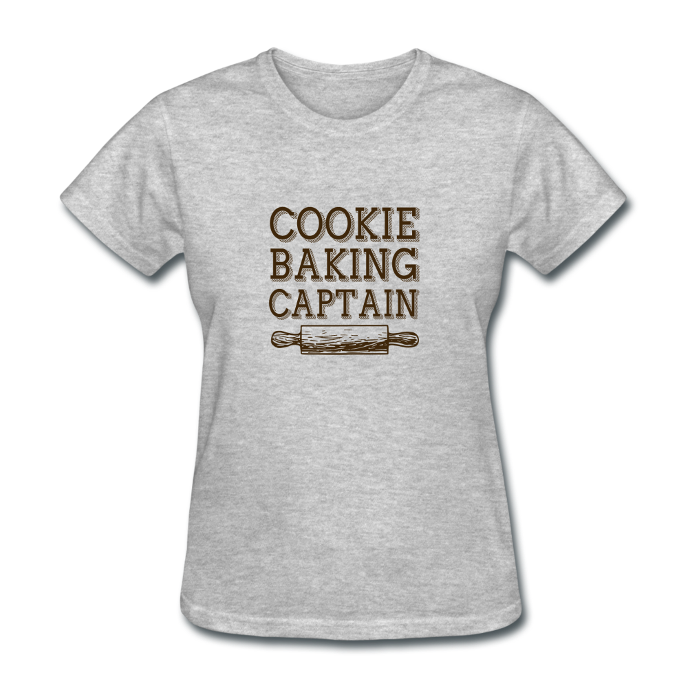 Women's Cookie Baking T-Shirt - heather gray