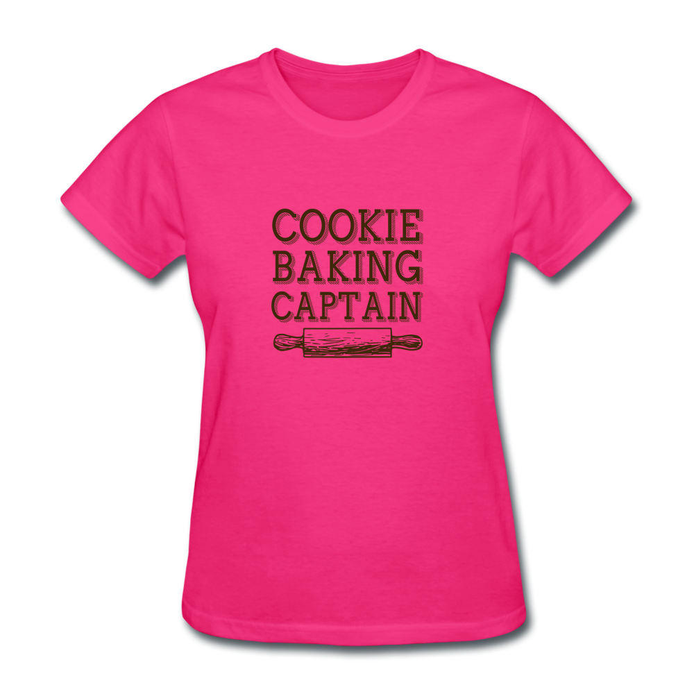 Women's Cookie Baking T-Shirt - fuchsia