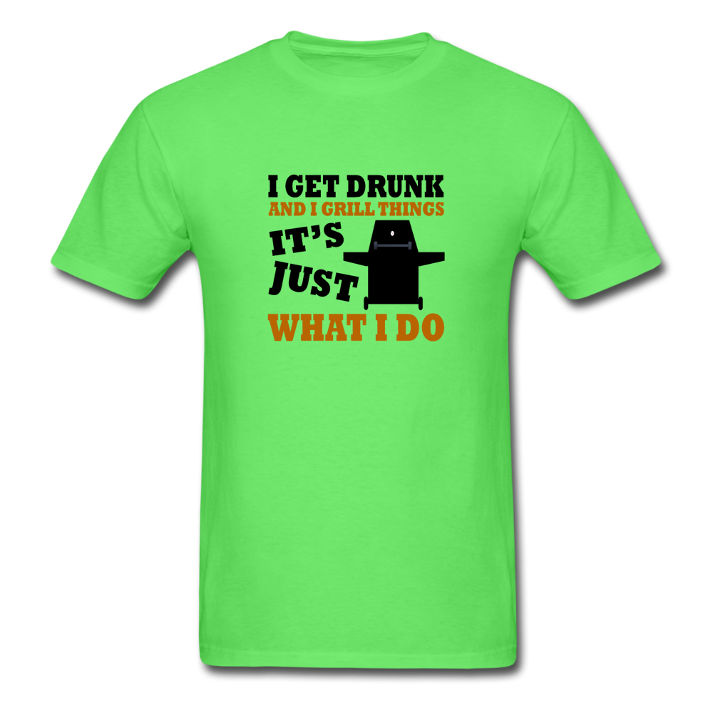 Unisex Drinking and Grilling Classic T-Shirt - kiwi