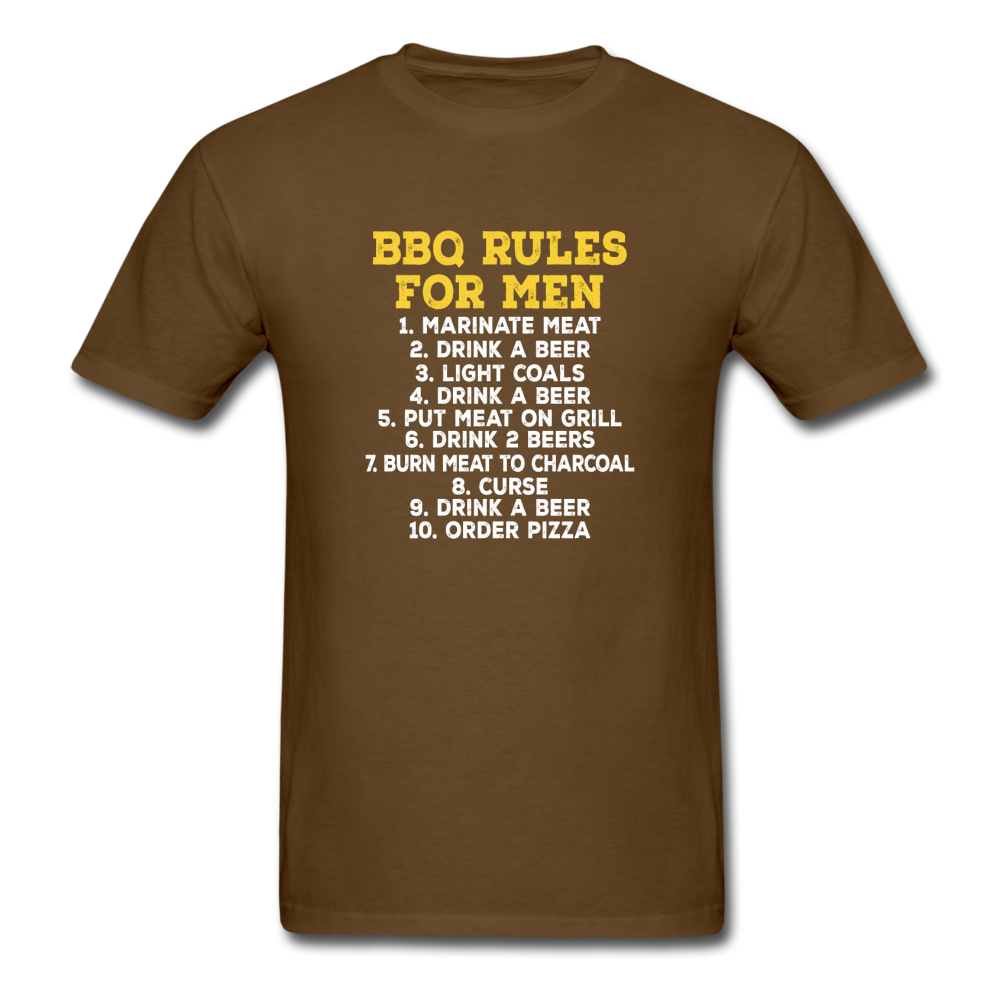 Unisex BBQ Rules Classic T-Shirt - brown