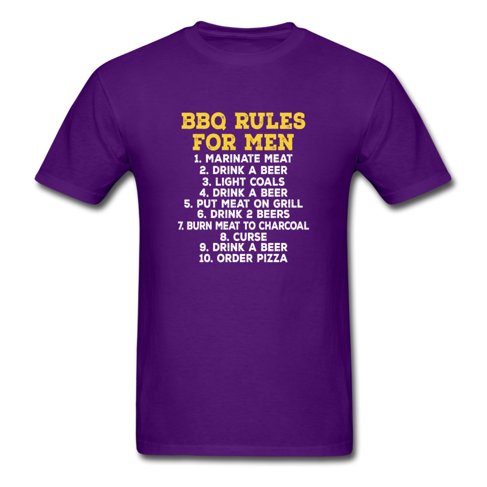Unisex BBQ Rules Classic T-Shirt - purple