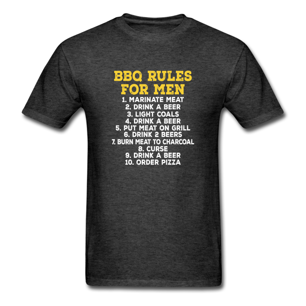 Unisex BBQ Rules Classic T-Shirt - heather black