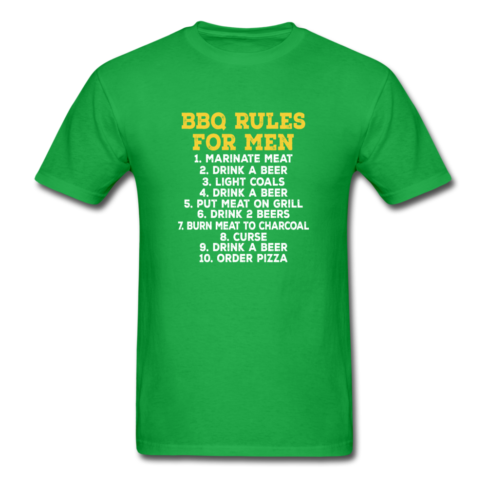 Unisex BBQ Rules Classic T-Shirt - bright green