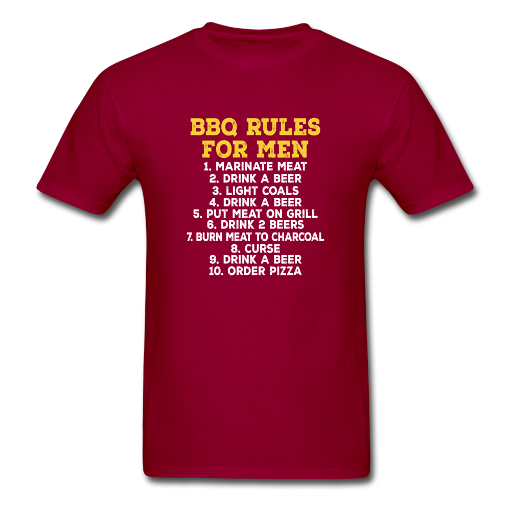 Unisex BBQ Rules Classic T-Shirt - dark red
