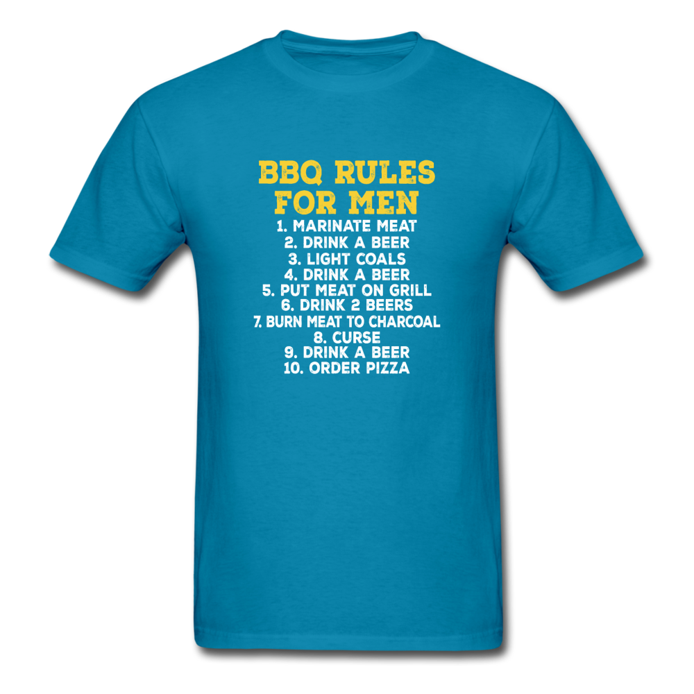 Unisex BBQ Rules Classic T-Shirt - turquoise
