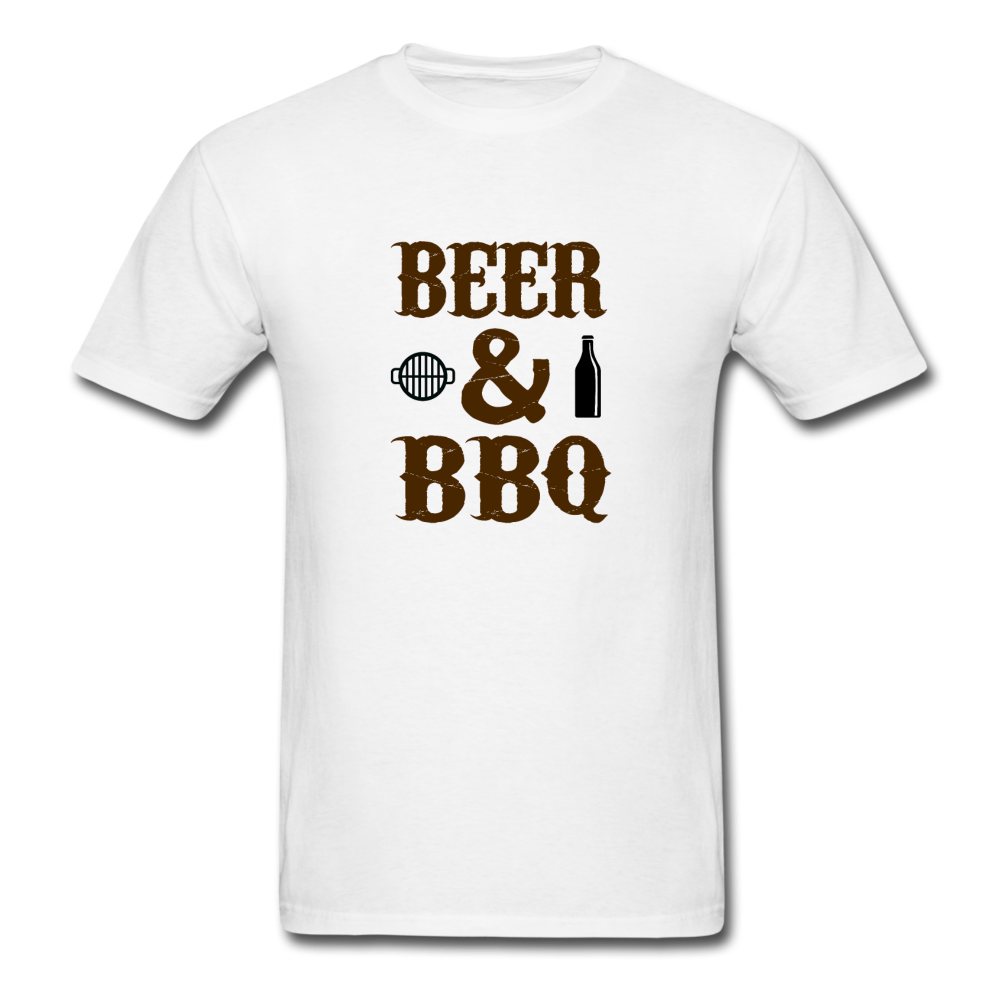 Unisex Beer and BBQ Classic T-Shirt - white