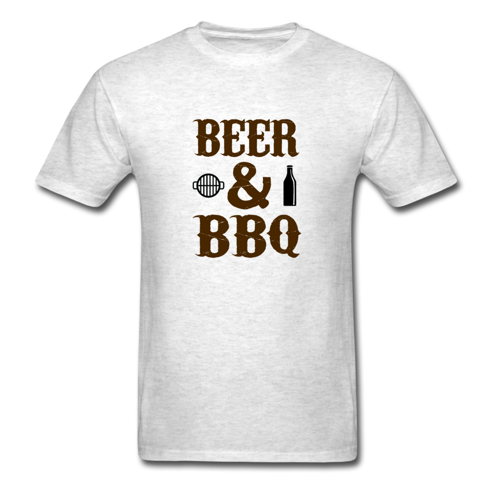 Unisex Beer and BBQ Classic T-Shirt - light heather gray