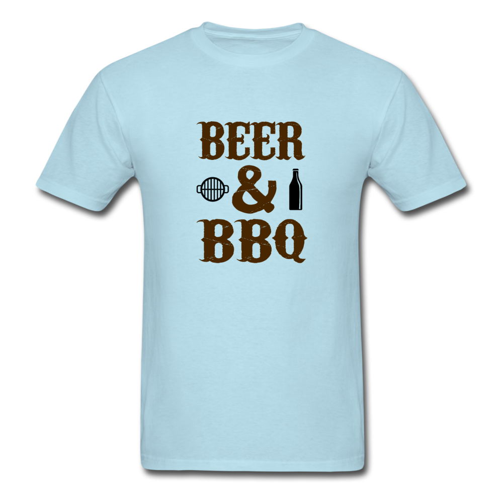 Unisex Beer and BBQ Classic T-Shirt - powder blue