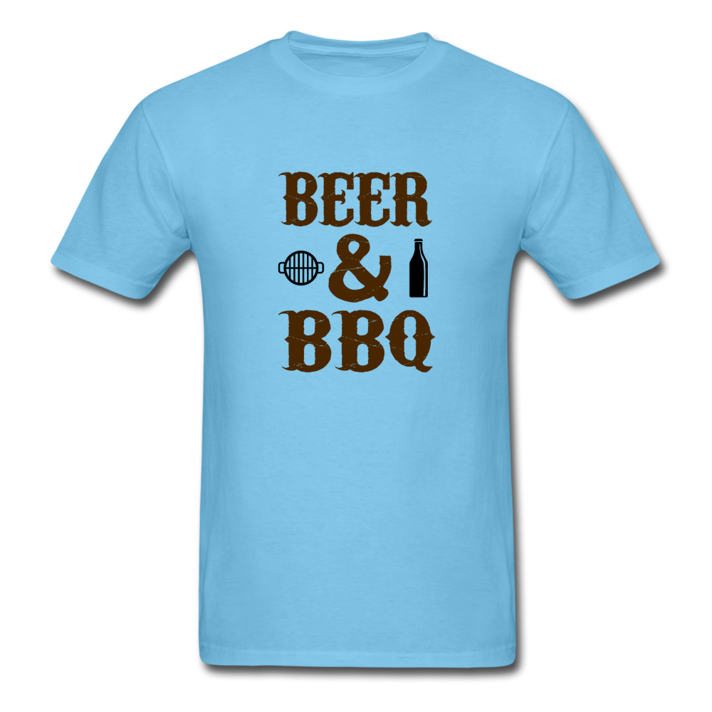 Unisex Beer and BBQ Classic T-Shirt - aquatic blue
