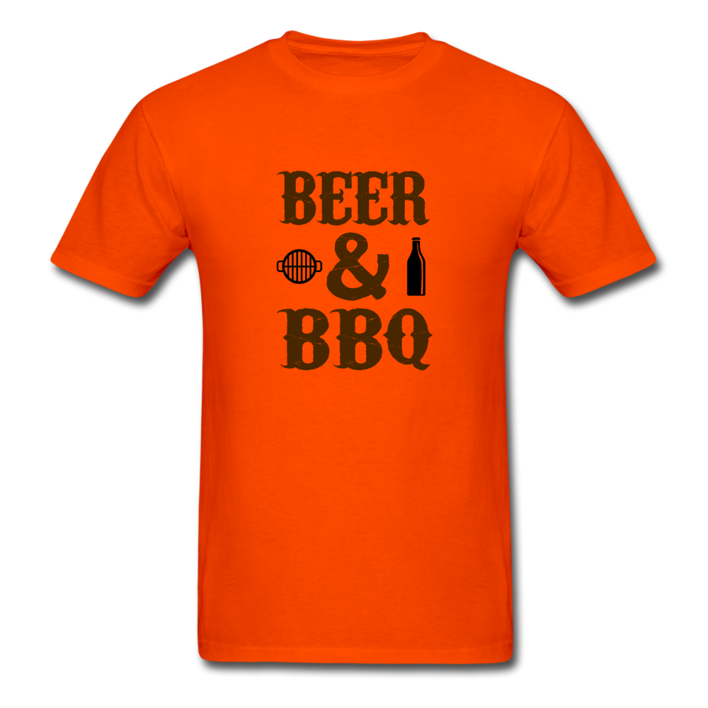 Unisex Beer and BBQ Classic T-Shirt - orange