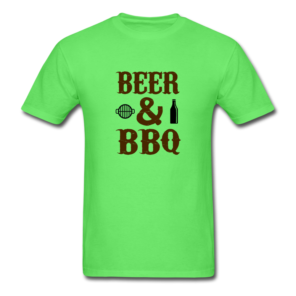 Unisex Beer and BBQ Classic T-Shirt - kiwi