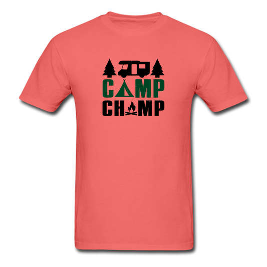 Unisex ComfortWash Camp Champ Garment Dyed T-Shirt - coral