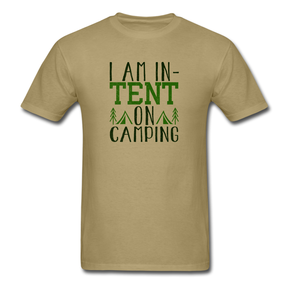 Unisex Classic In-Tent on Camping T-Shirt - khaki