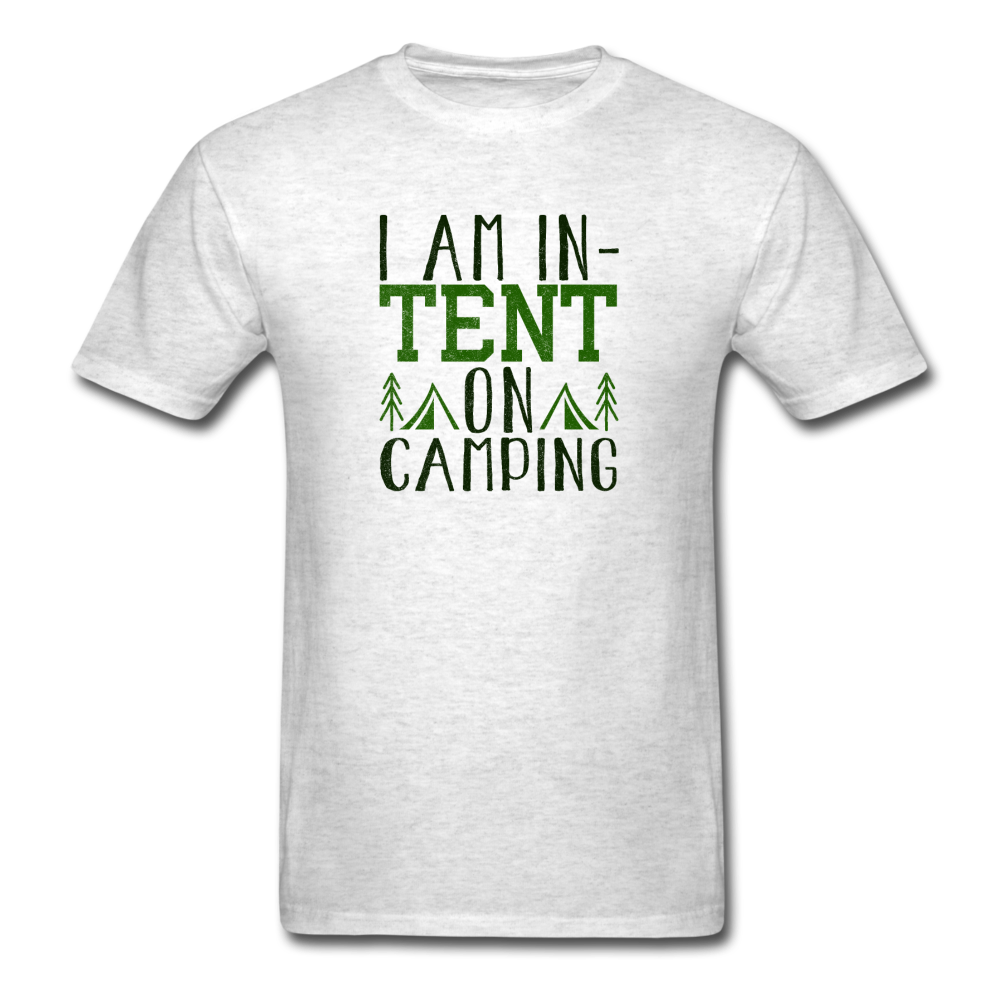 Unisex Classic In-Tent on Camping T-Shirt - light heather gray