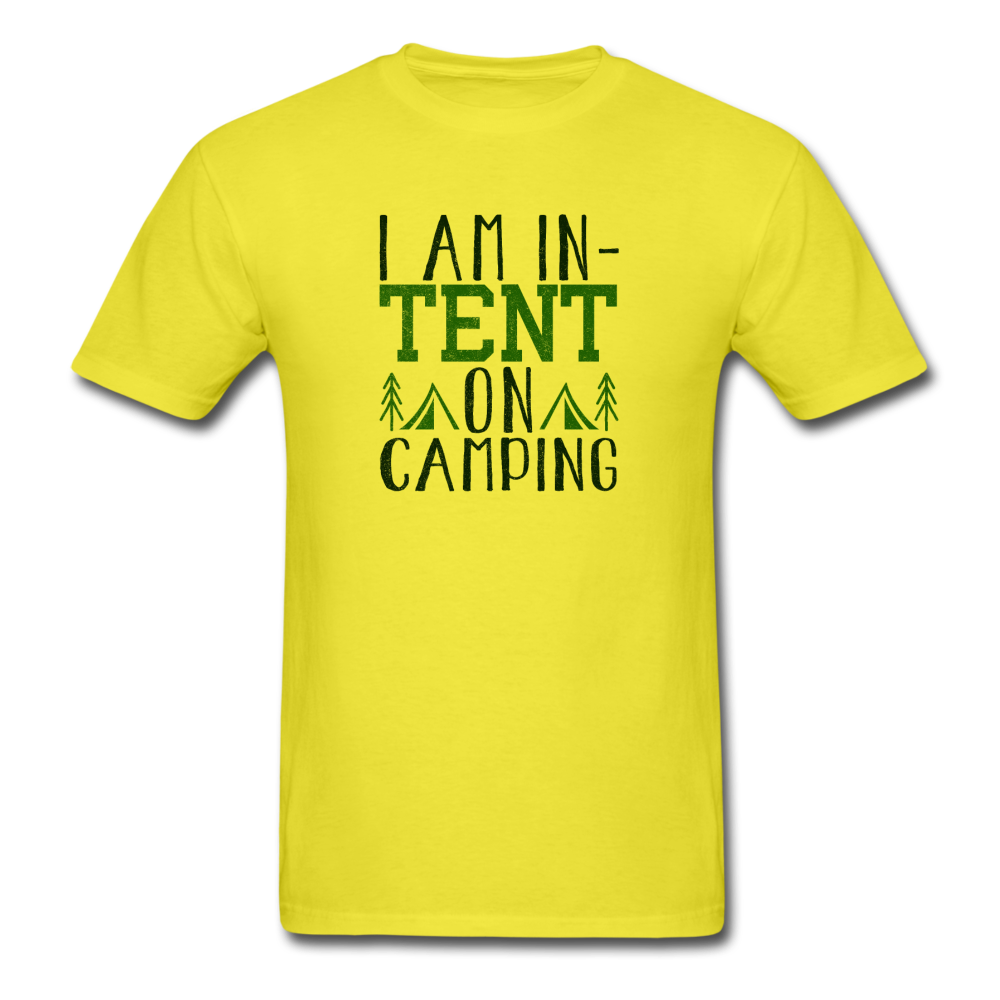 Unisex Classic In-Tent on Camping T-Shirt - yellow