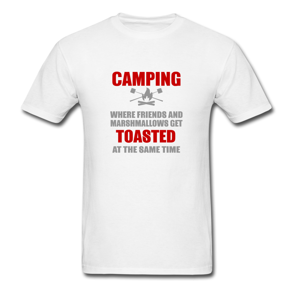 Unisex Camping and Friends Classic T-Shirt - white