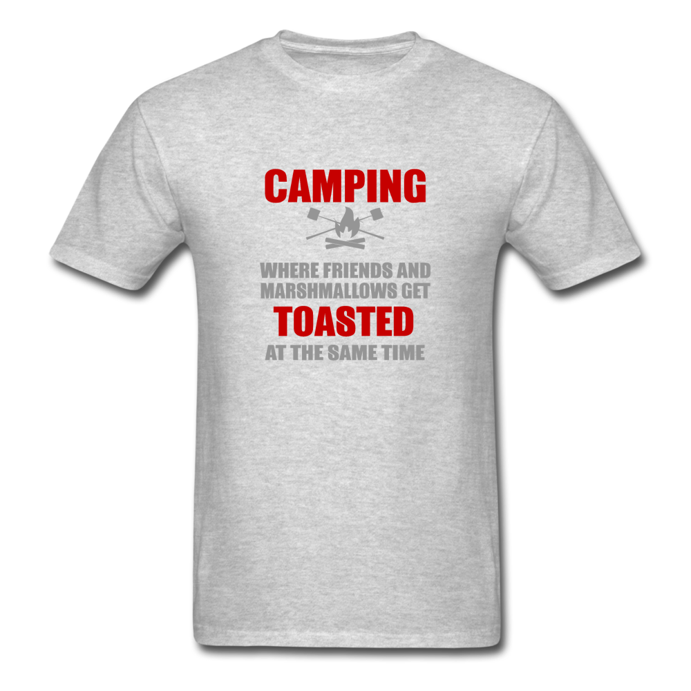 Unisex Camping and Friends Classic T-Shirt - heather gray