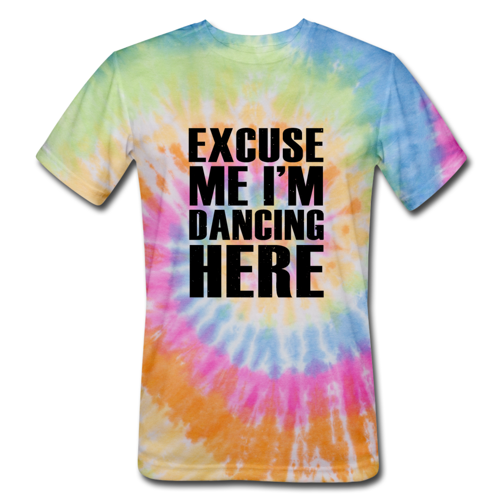 Unisex Tie Dye Dancing T-Shirt - rainbow