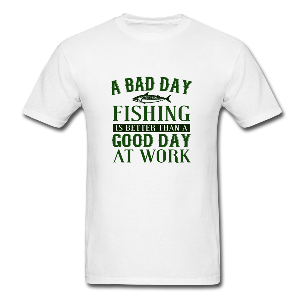 Unisex Classic Fishing T-Shirt - white