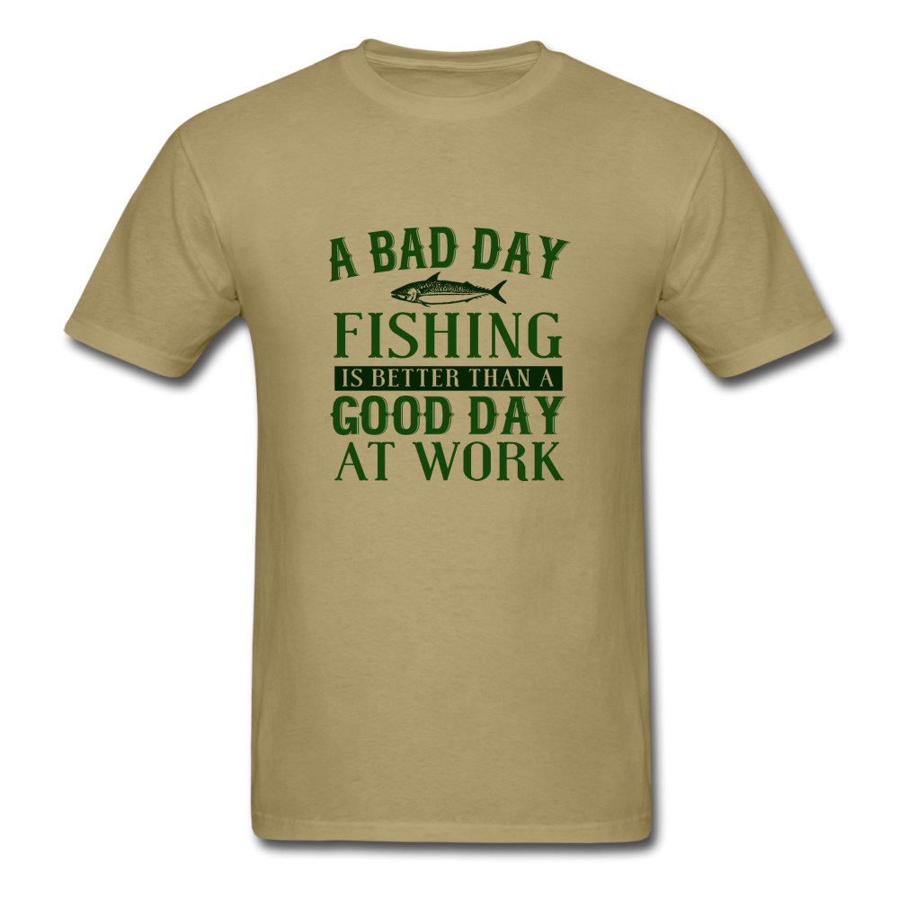 Unisex Classic Fishing T-Shirt - khaki