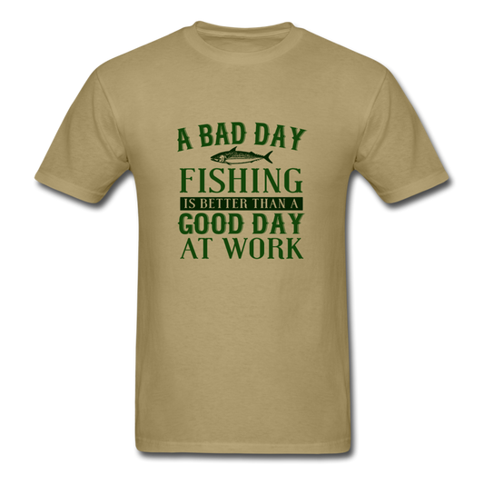 Unisex Classic Fishing T-Shirt - khaki