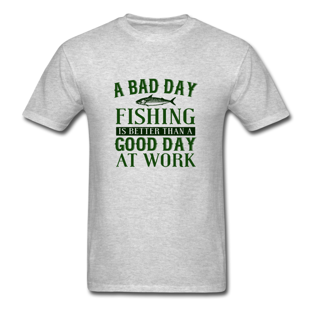 Unisex Classic Fishing T-Shirt - heather gray