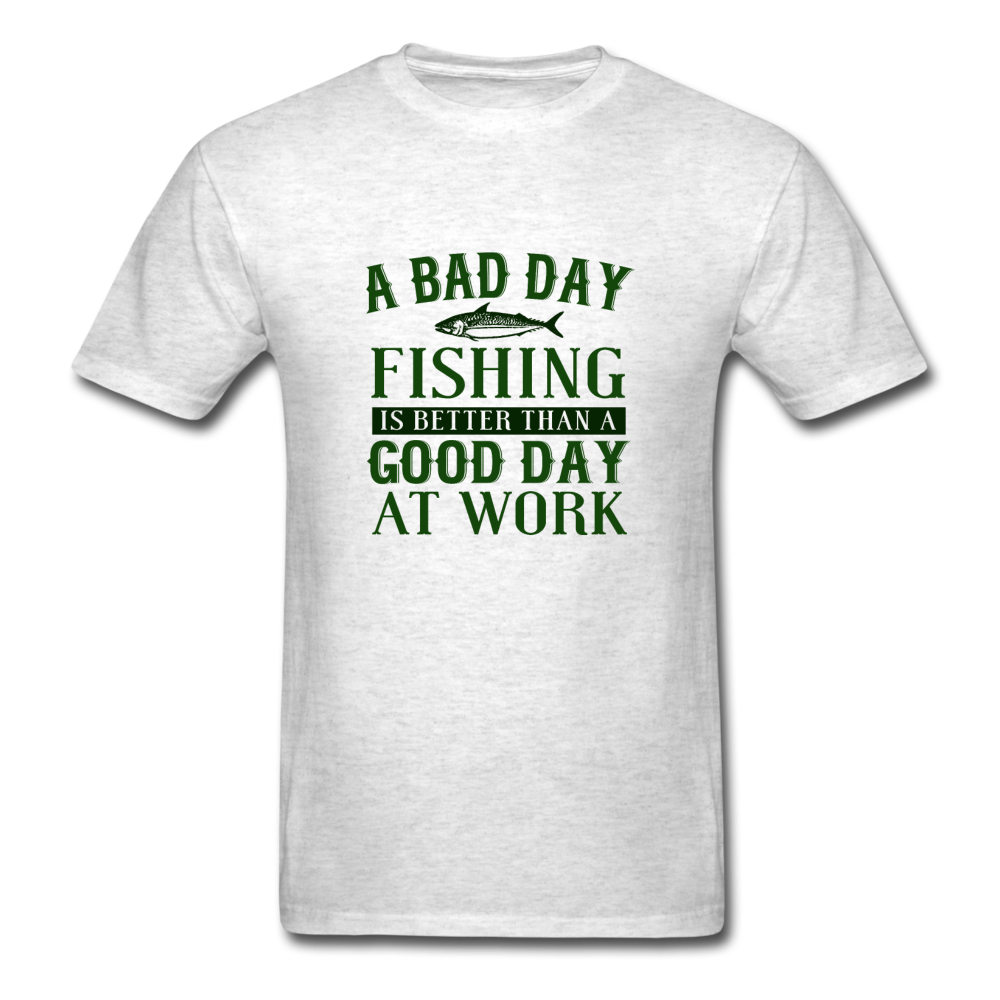 Unisex Classic Fishing T-Shirt - light heather gray