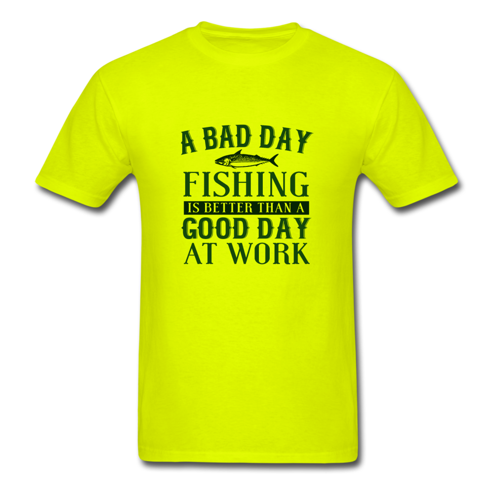 Unisex Classic Fishing T-Shirt - safety green
