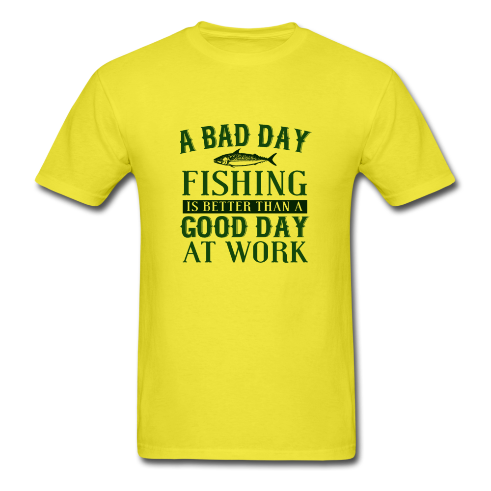 Unisex Classic Fishing T-Shirt - yellow