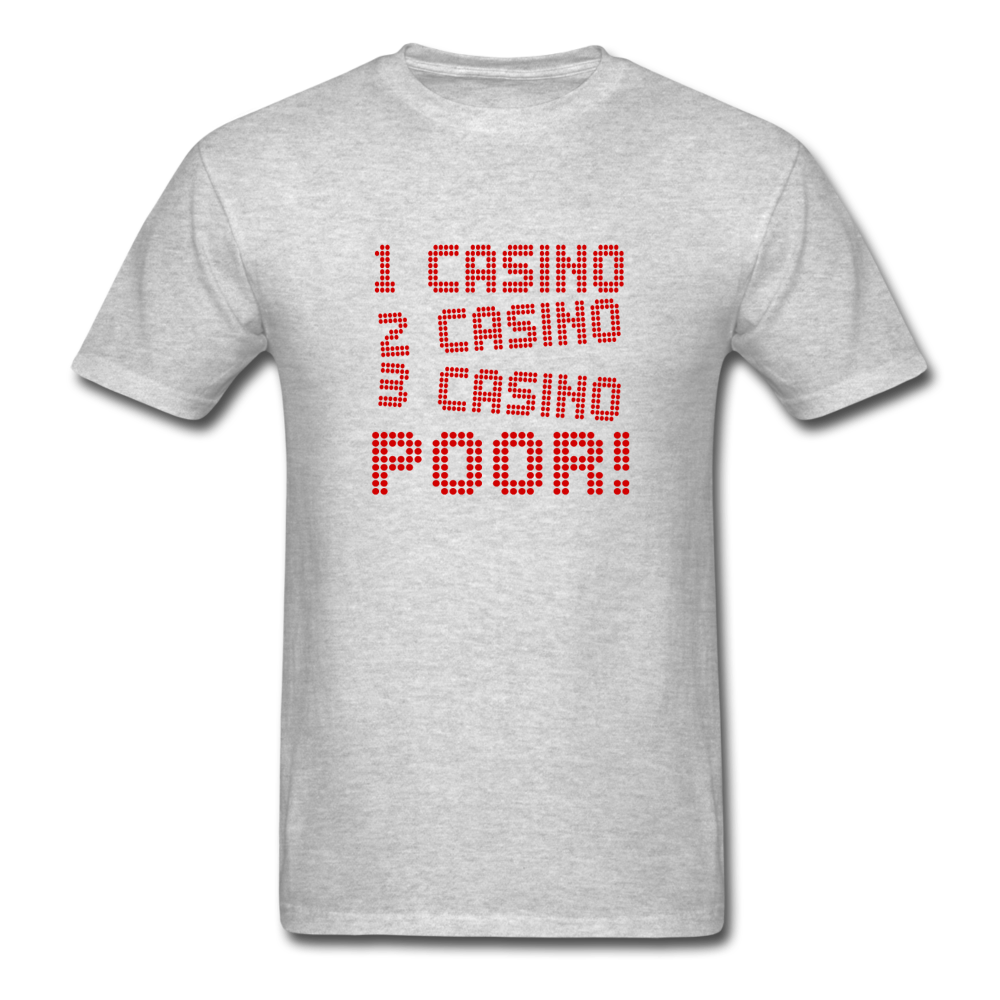 Unisex Classic Casino Poor T-Shirt - heather gray