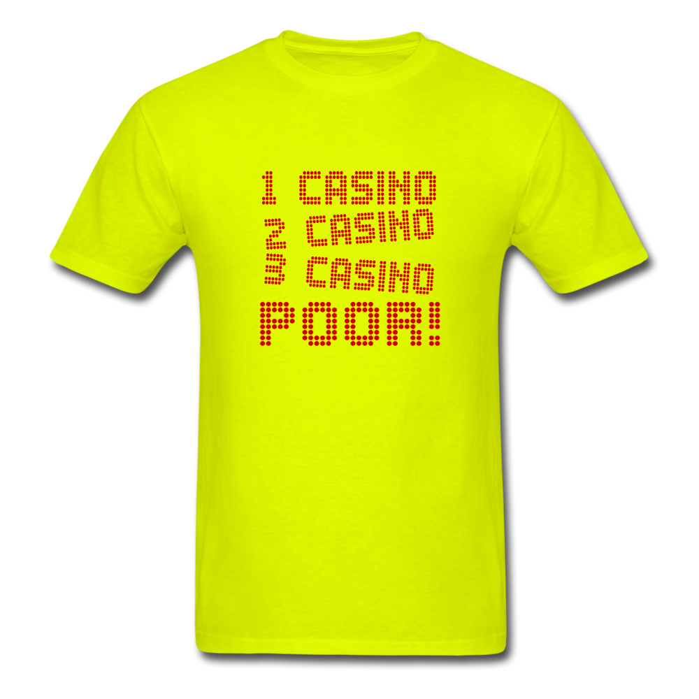 Unisex Classic Casino Poor T-Shirt - safety green