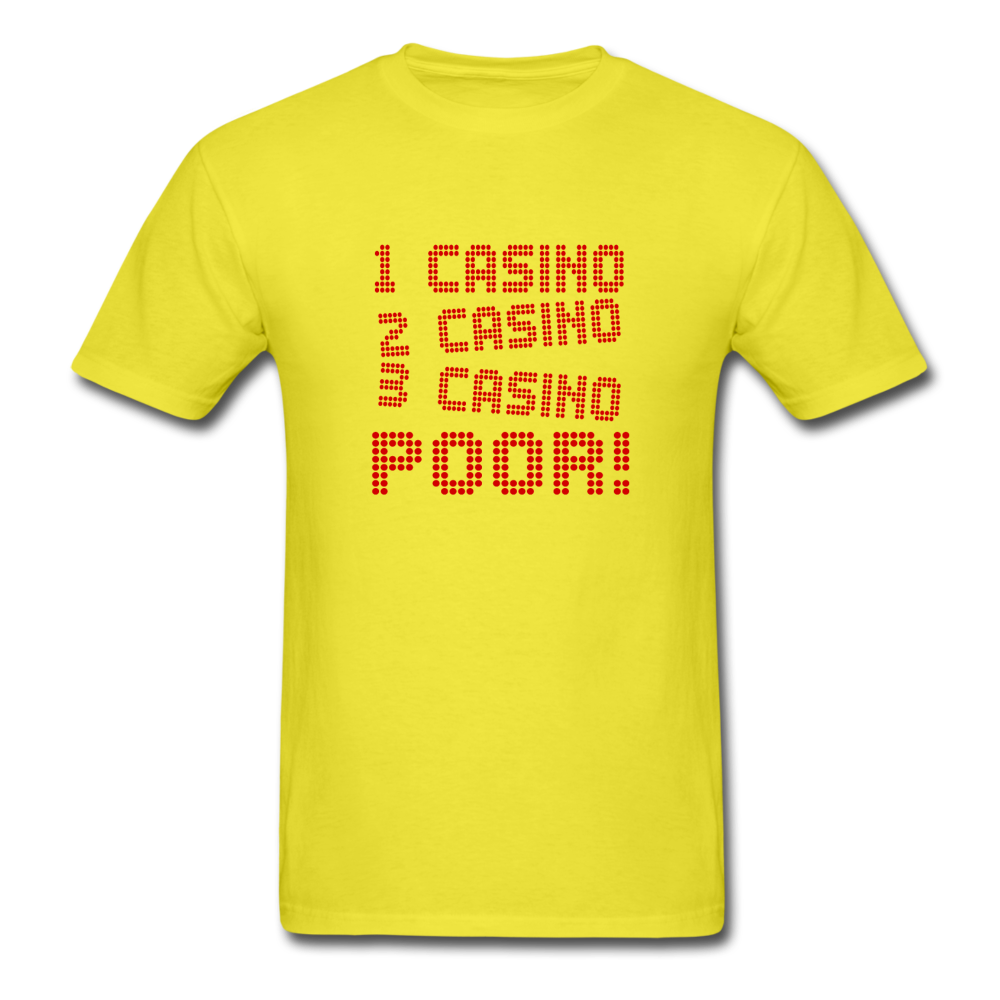 Unisex Classic Casino Poor T-Shirt - yellow