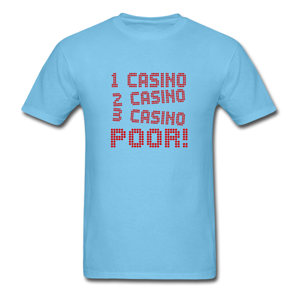 Unisex Classic Casino Poor T-Shirt - aquatic blue