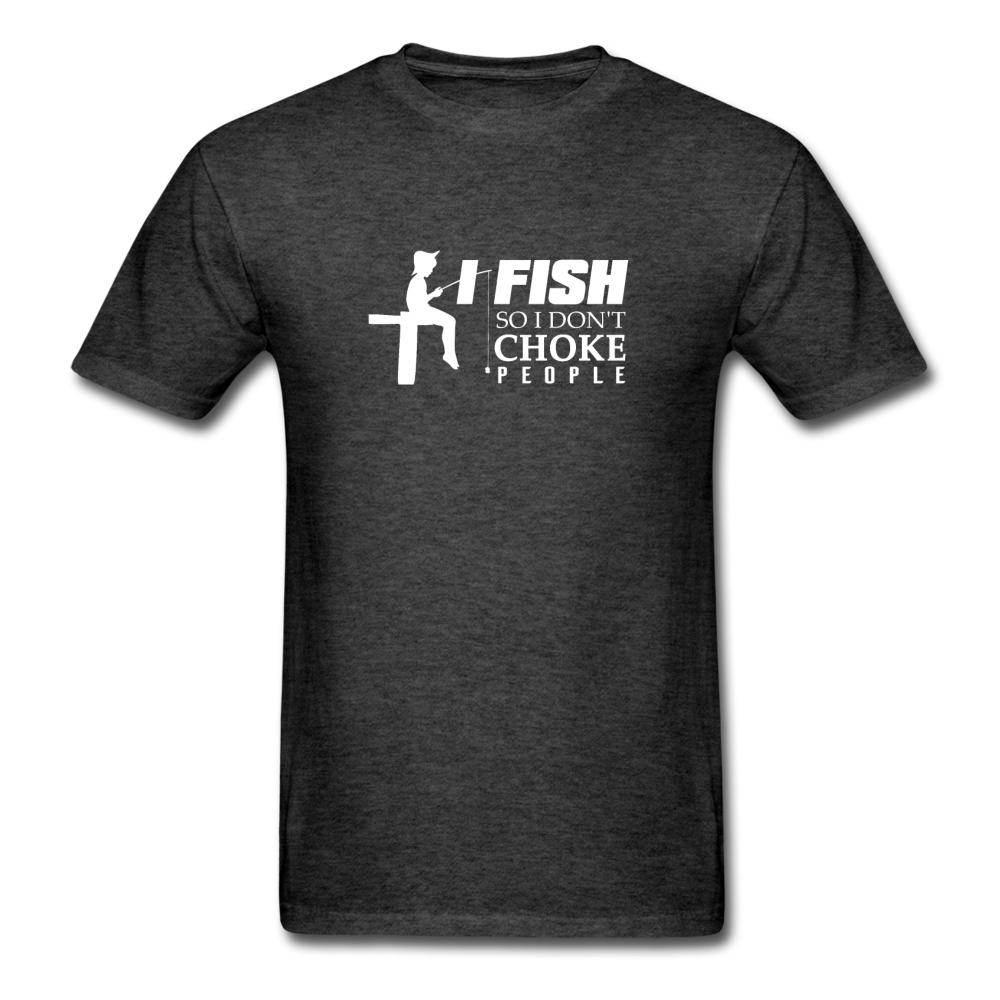 Unisex Classic Fish Don't Choke T-Shirt - heather black