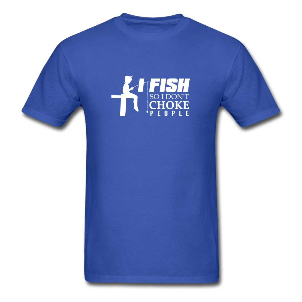 Unisex Classic Fish Don't Choke T-Shirt - royal blue