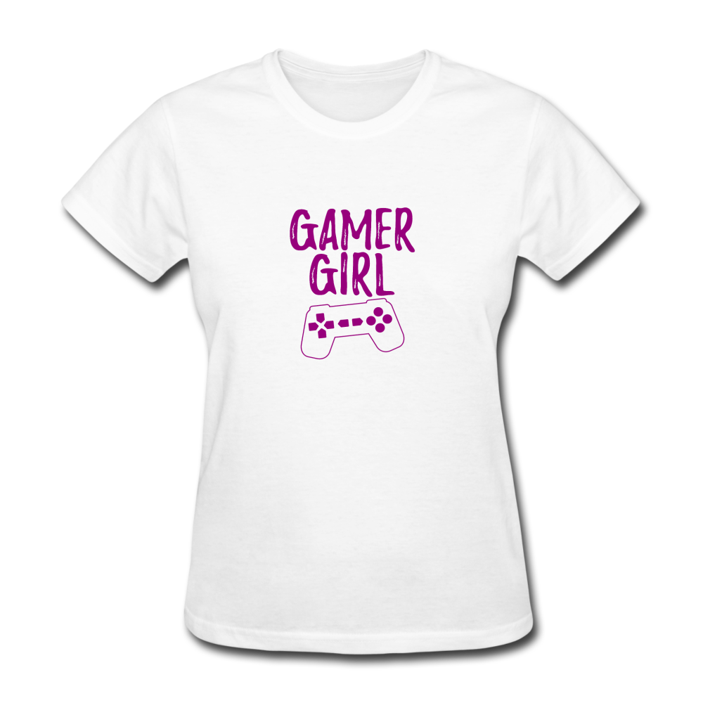 Women's Gamer Girl T-Shirt - white