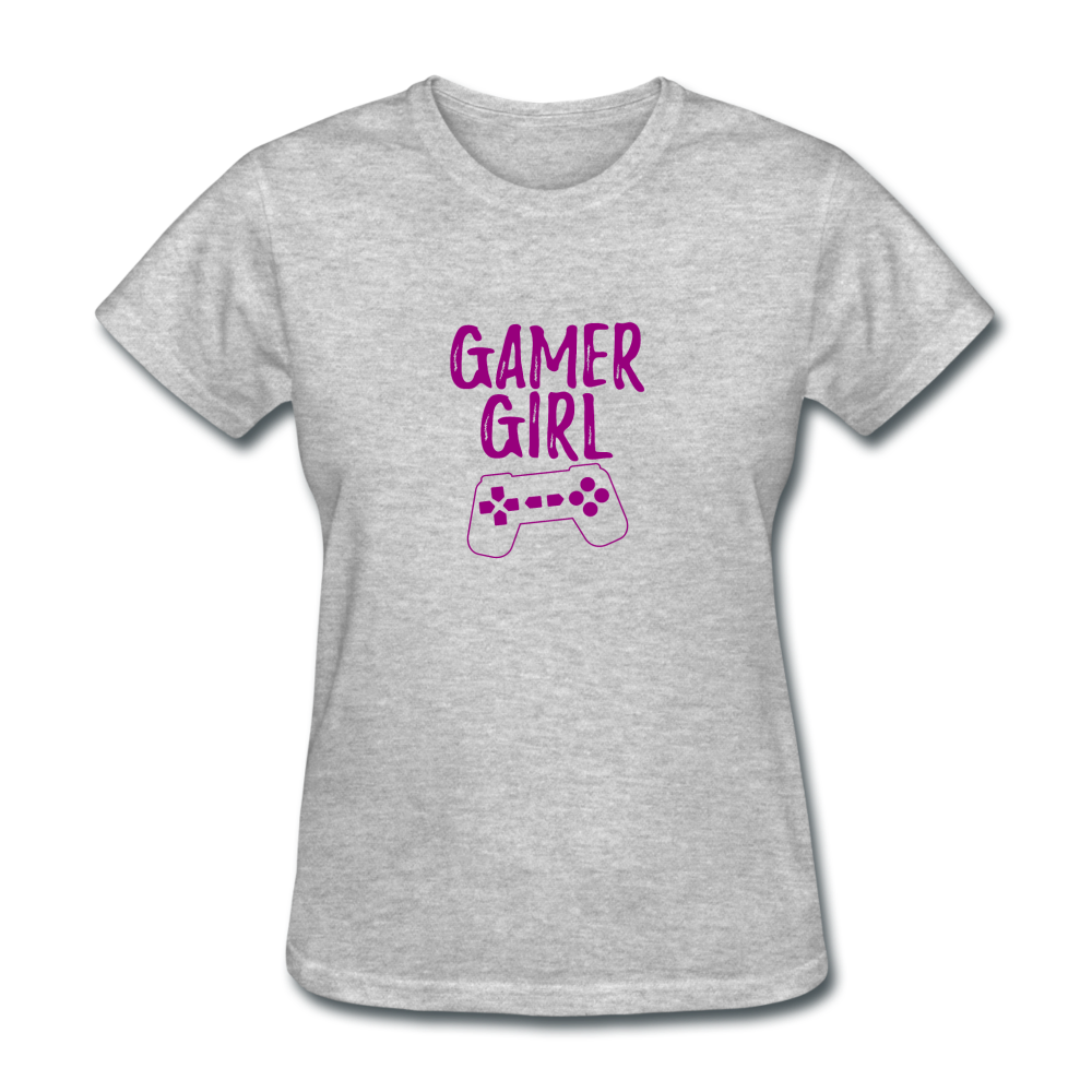 Women's Gamer Girl T-Shirt - heather gray