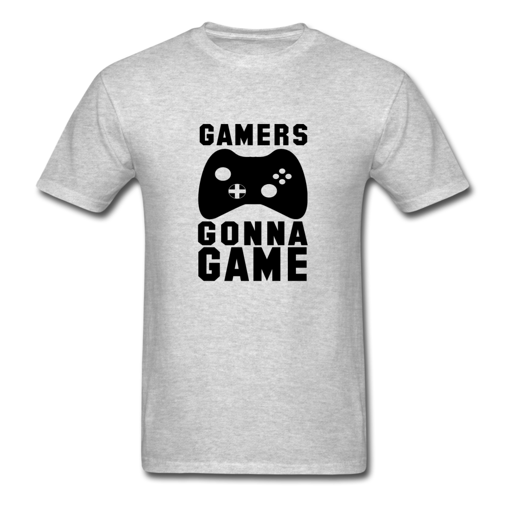 Unisex Classic Gamers Gonna Game T-Shirt - heather gray