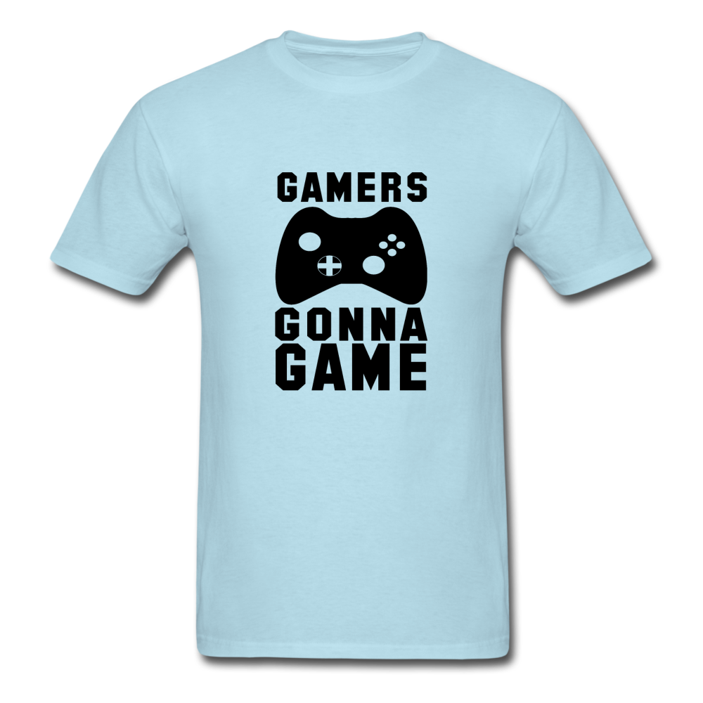 Unisex Classic Gamers Gonna Game T-Shirt - powder blue