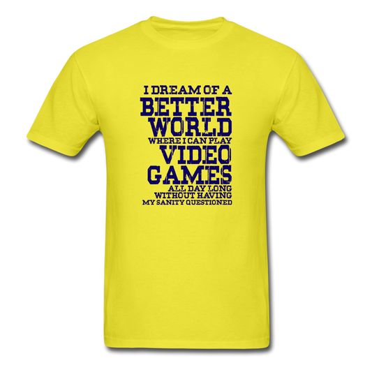 Unisex Classic Gamer T-Shirt - yellow