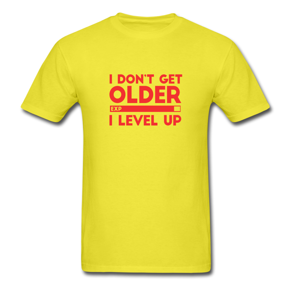 Unisex Classic Gamer Level Up T-Shirt - yellow