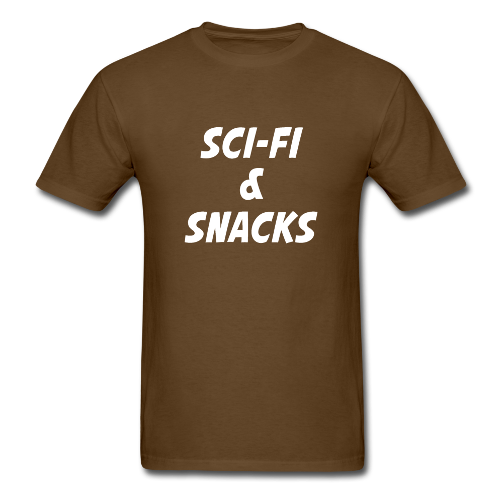 Unisex Sci-Fi and Snacks Classic T-Shirt - brown