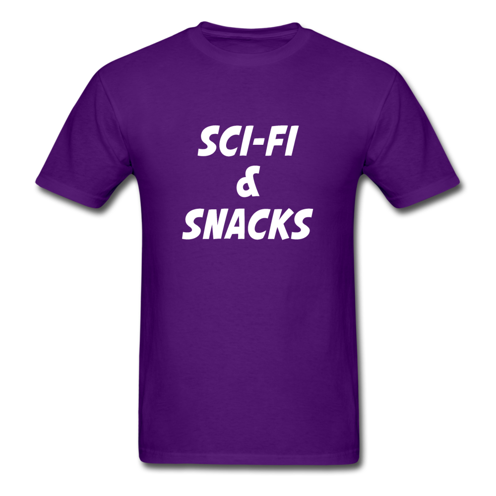 Unisex Sci-Fi and Snacks Classic T-Shirt - purple