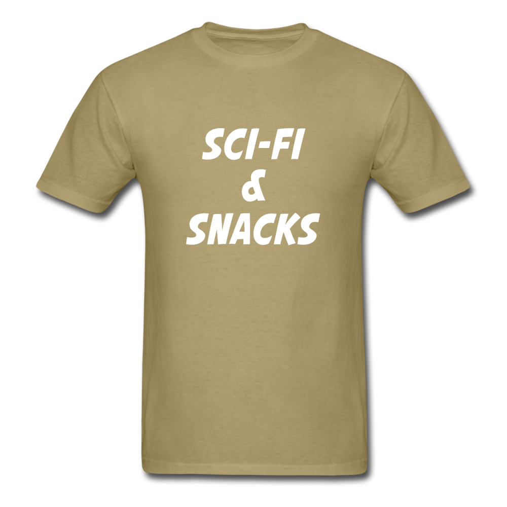 Unisex Sci-Fi and Snacks Classic T-Shirt - khaki
