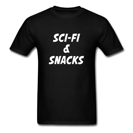 Unisex Sci-Fi and Snacks Classic T-Shirt - black