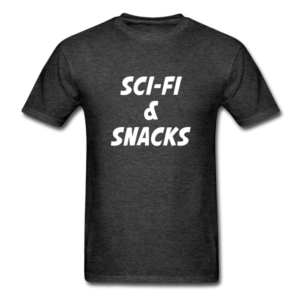 Unisex Sci-Fi and Snacks Classic T-Shirt - heather black