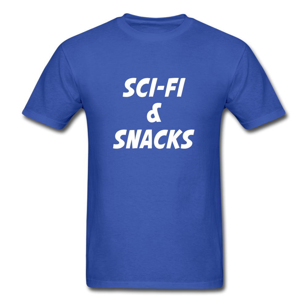 Unisex Sci-Fi and Snacks Classic T-Shirt - royal blue