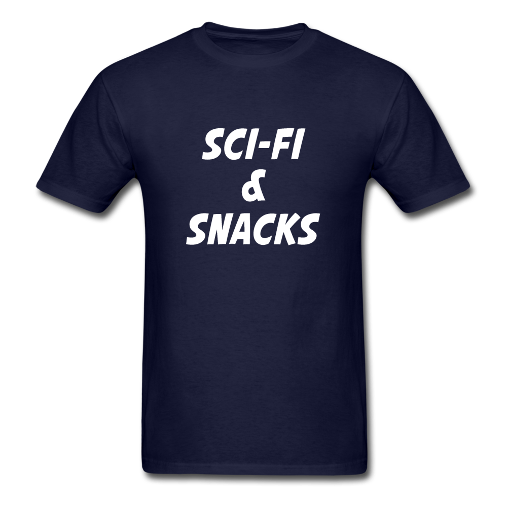 Unisex Sci-Fi and Snacks Classic T-Shirt - navy